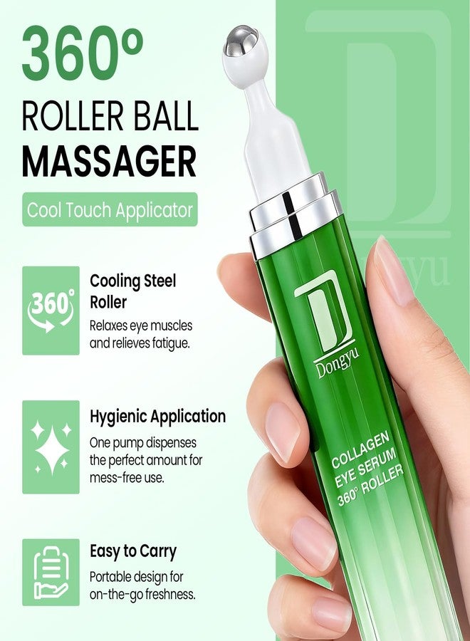Dongyu Eye Cream Anti Aging: Caffeine Green Tea Eye Cream for Beauty Enthusiasts - Puffy Eye Treatment Morning Night Use (Green) - Image 4